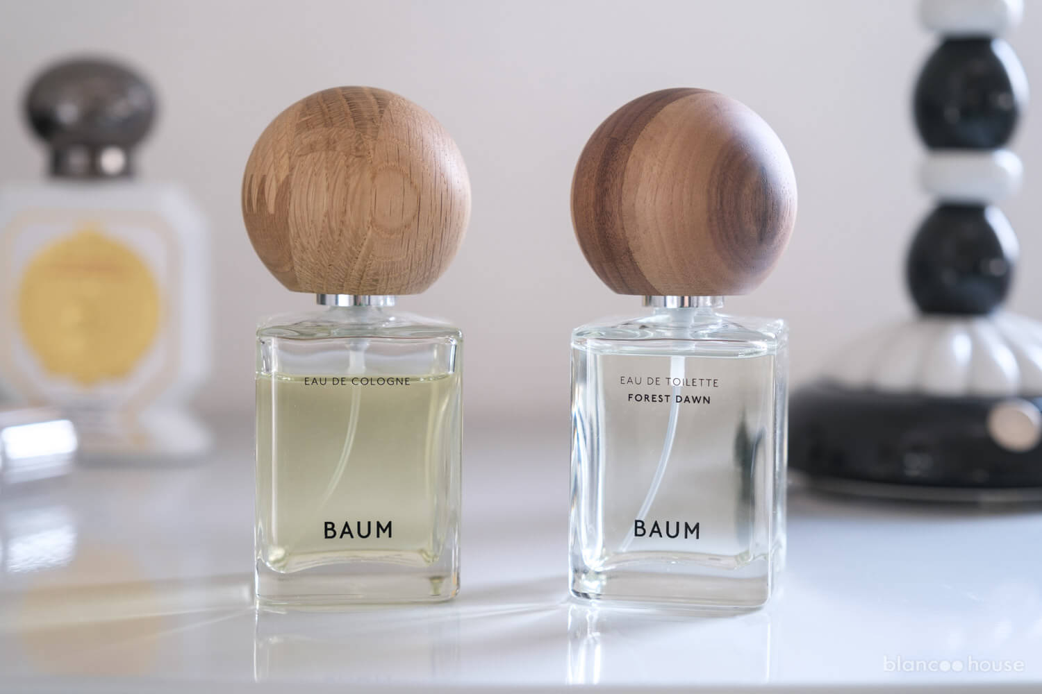 BAUMの香水（EAU DE TOILETTE FOREST DAWN）とオーデコロンのウッドランド ウインズを比較2