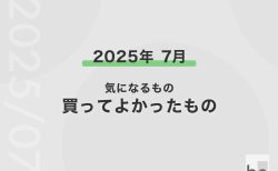 2025年7月に買ってよかったもの