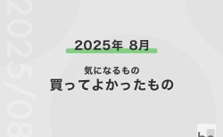 2025年8月に気になったものと買ってよかったもの