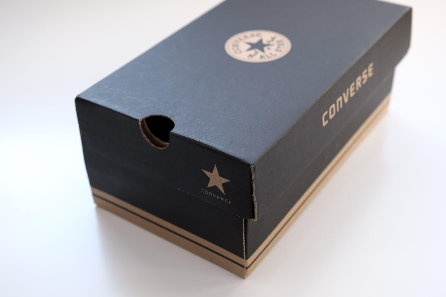 コンバース オールスター OX レザーの箱はレトロなデザインがいい