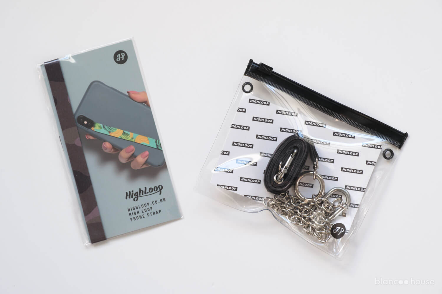 HIGHLOOP カモフラージュ柄のPhoneストラップとランヤードチェーンストラップのセット